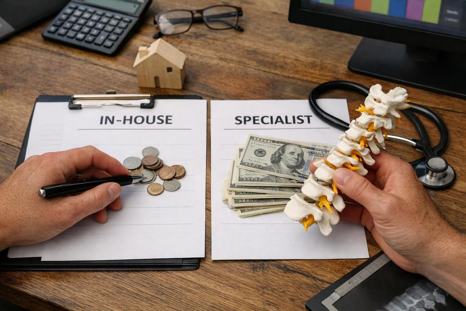 In-House vs Specialist Chiropractor: Cost, Accuracy & Compliance Compared in Brentwood, Tennessee