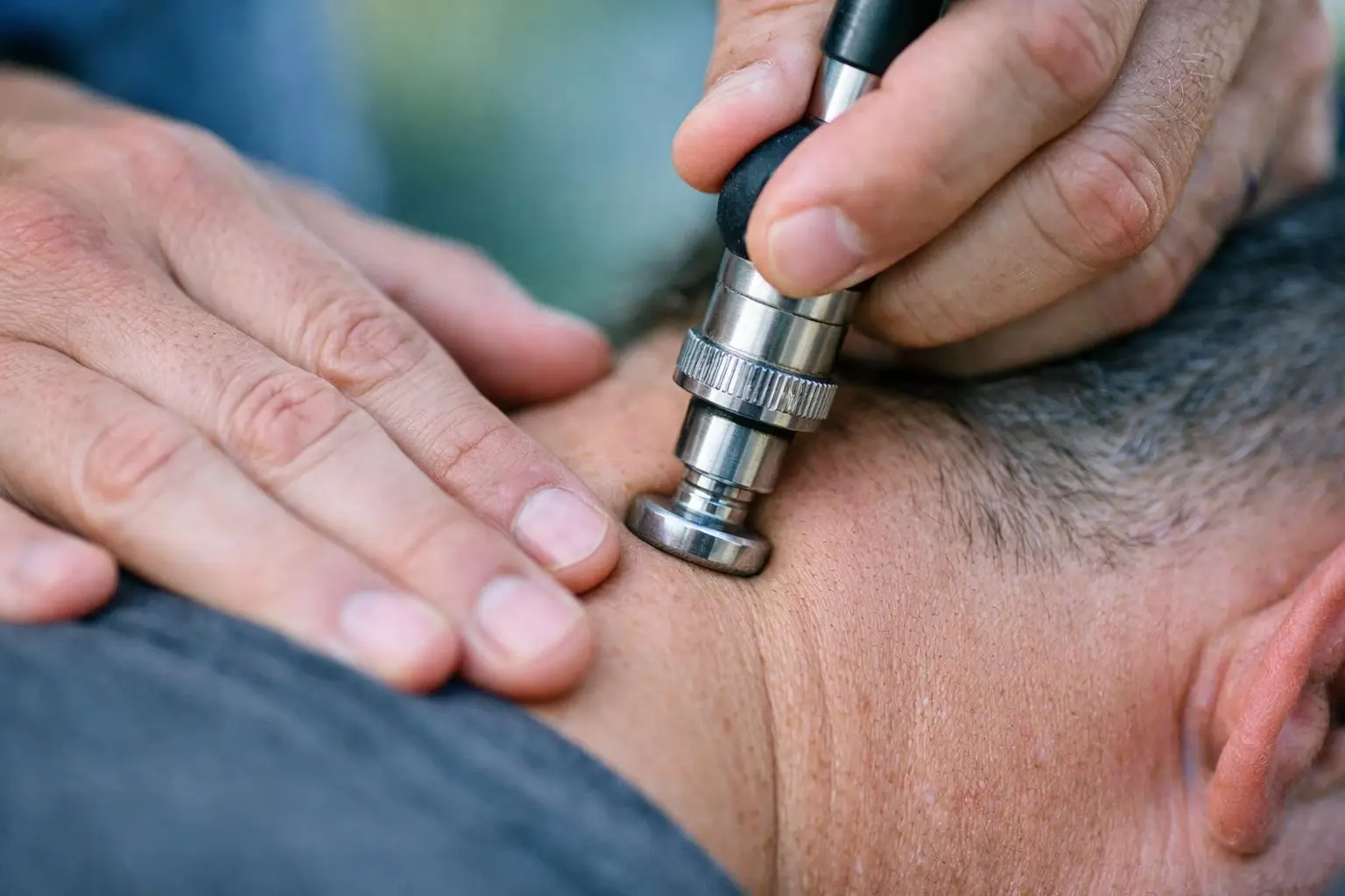 Adjustment in Chiropractor: Adjustment is a precise, controlled force applied by a chiropractor to a—visual guide