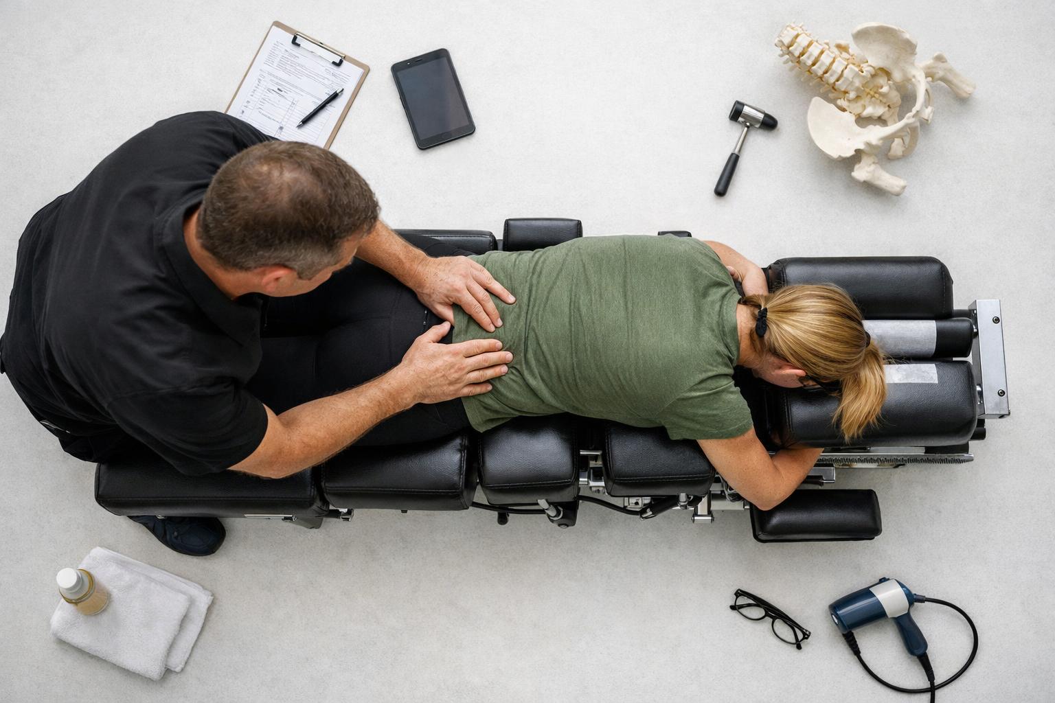 How Thompson Drop Technique applies to Chiropractor services in Brentwood, United States—practical illustration